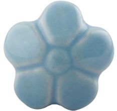 Turquoise Flower Ceramic Dresser Knob Online